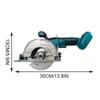125mm 5inch Adjustable Wireless Electric Circular Saw, Compatible With 18V Battery
