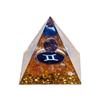 12 Zodiacs Orgone Crystal Pyramid,Amethysts Obsidians Healings Crystals Pyramid Constellations Pyramid for Money Health