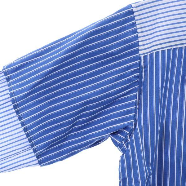 Unused VAST222 19ss Made In Japan Stripe Long Sleeve Shirt 2 Blue Men's Used
