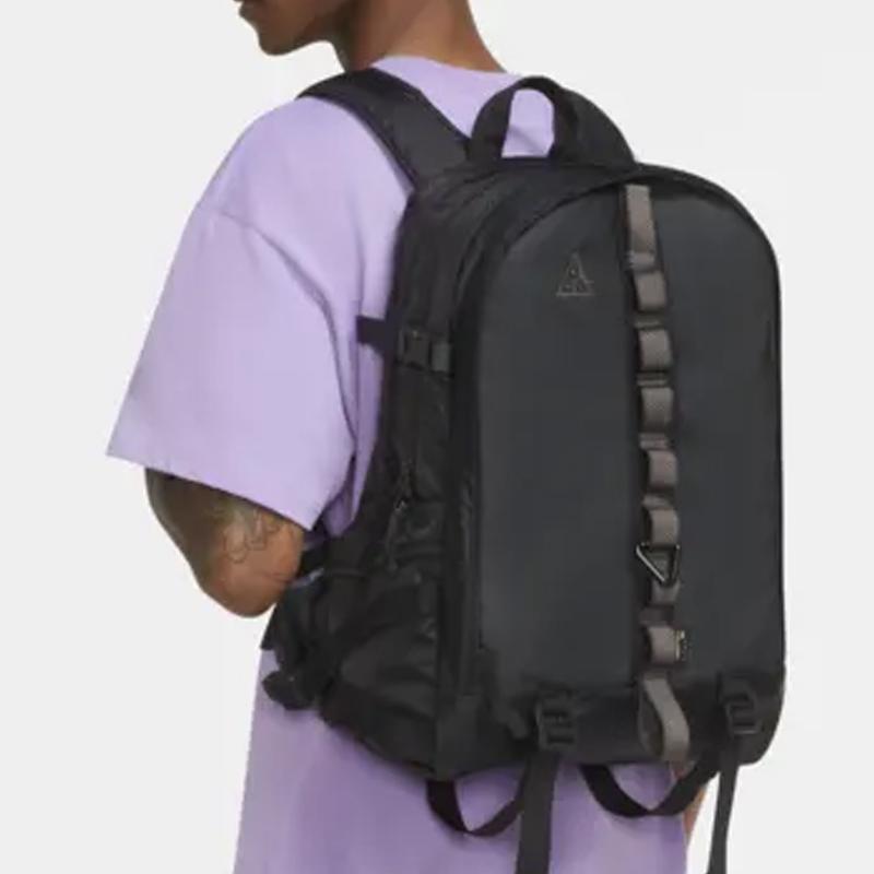 Nike ACG Series Karst Sports Casual Polyester Backpack Unisex Backpack Black CK7510-013