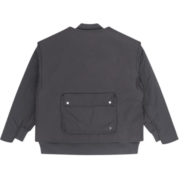 

New Converse Jackets Men s Gray 10027953-A01 L