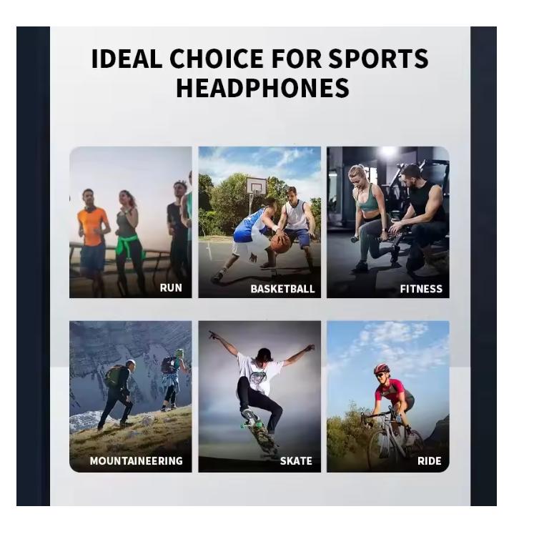 2025 NEW Real Bone Conduction Sport Headphone Wireless Earphone Bluetooth-Compatible Headset Hands-free with Mic for Running