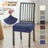 1/4pcs Nordic Dining Chair Seat Covers Anti-dirty Stretch Chair Cushion Covers Non-Slip Seat Slipcover for Hotel Restraurant