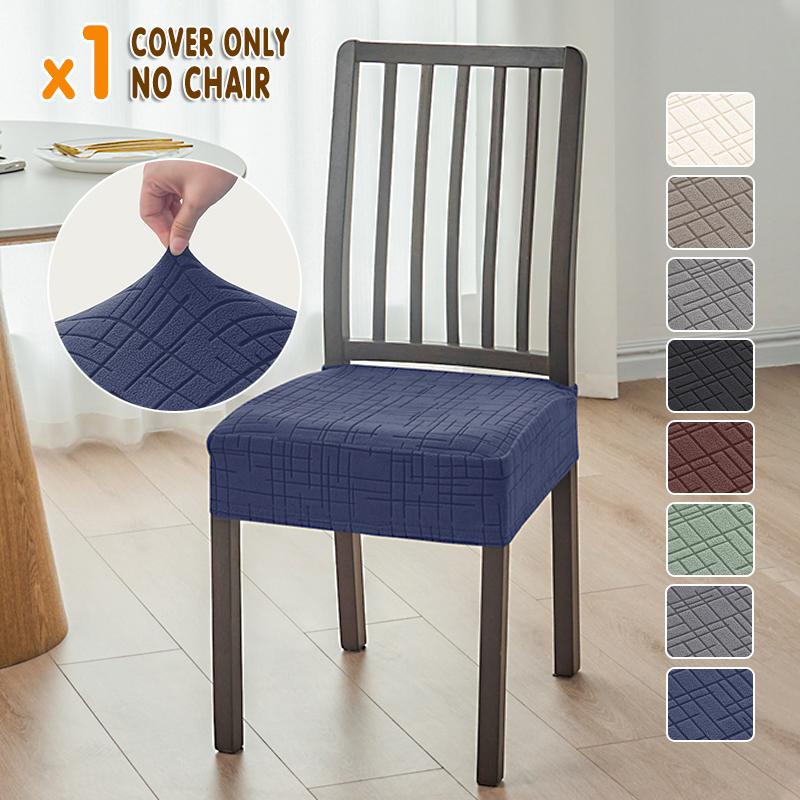 1/4pcs Nordic Dining Chair Seat Covers Anti-dirty Stretch Chair Cushion Covers Non-Slip Seat Slipcover for Hotel Restraurant