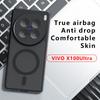 Pro vivo X200 X100 X100s Pro mini Ultra Matte Anti otisky prstů Nárazuvzdorné magnetické pouzdro TPU proti pádu Nežloutnoucí zadní kryt Skořápka