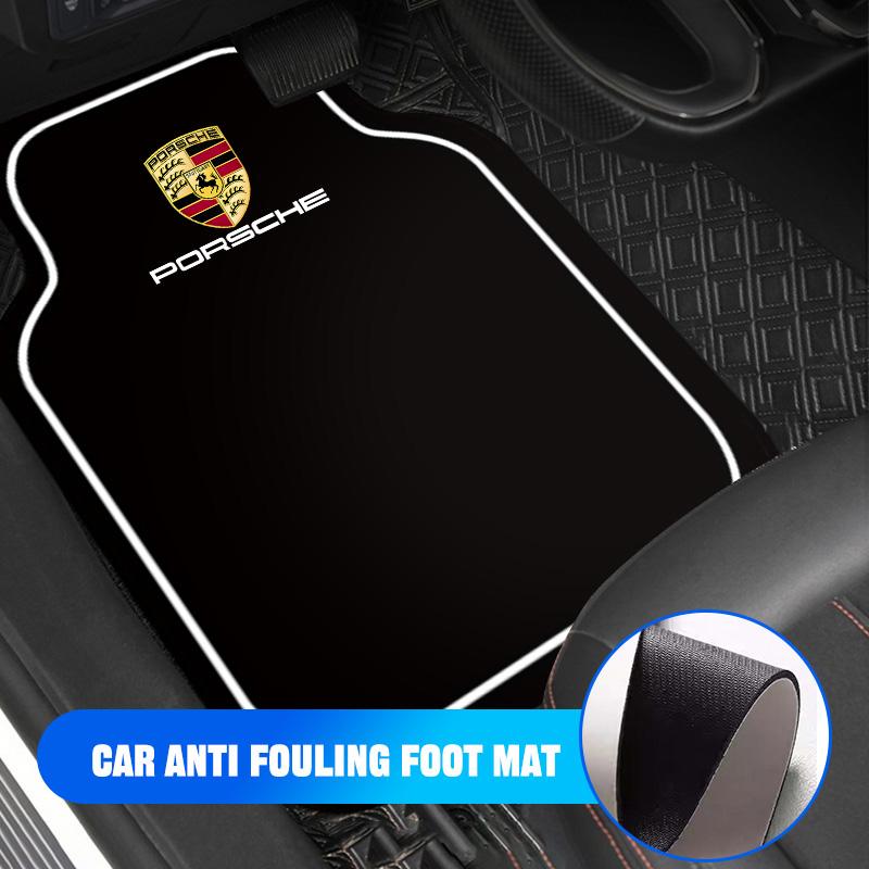 New Car Floor Mat Front & Rear Diatomaceous Earth Floor Mat for Porsche Panamera Cayenne Taycan 911 Macan Carrera-GT 928 Sticker