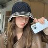Hat for Women Handmade Knitted Wool Hat Fisherman Hat Design Sense Face-show Hour Basin Hat Winter Bucket Hat