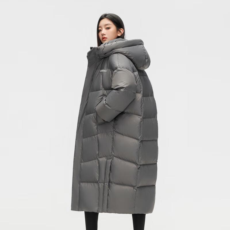 Xuezhongfei Women's Long Hooded Duck Down Jacket