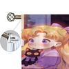 Light Blocking Window Kitchen Curtains Living Room Door Curtain Sailor Moon Partition Bedroom Decoration Set Of 2 Made Polyester Washable Area Ready