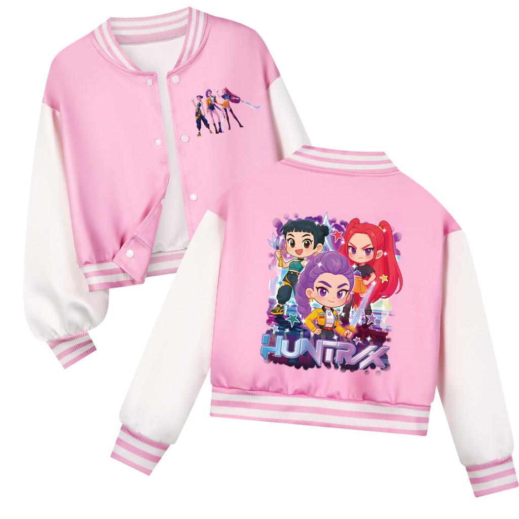 

Дитяча Дівчатка Аніме Мультфільм ПОП Співачка Супер Зірка Румі Зої Міра Принтована Повсякденна Куртка Пальто Бейсбольна Куртка з Довгими Рукавами 160cm