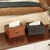Vintage Wooden Tissue Box HomePaper Box Dining Table Decoration Tissue Case Kitchen Countertop Tissue Storage Napkin Boxes Gifts
