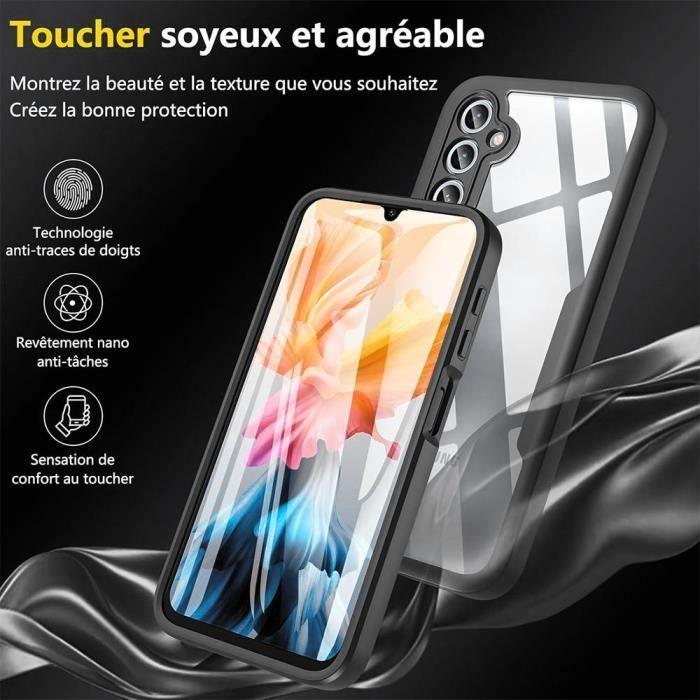 Coque pour Samsung Galaxy A25 5G - Noir - Protection 360° - Bordure Renforcée - Rigide