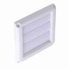 White Dryer Outlet Cover With Net Ventilation Grill Active Louver Exhaust Vent Cover  House Outside