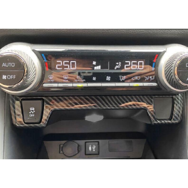 For Toyota RAV4 Carbon Fiber -23 GL Central Seat Heating Button Cover Trim