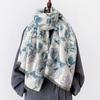 Women Scarf Autumn Winter Fashion Warm Thick Windproof Scarves Travel Double-faced Imitation Cashmere Cape Wrap Windproof Shawl