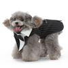 Premium Polyester Dog Tuxedo Suit for Small Dogs Stylish Comfortable Formal Wear with Bow Tie Elegant Wedding Party New Year