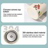 Stainless Steel Water Bottle Flower Printed Coffee Mug Vacuum Handy Cup  Outdoor Travel Office
