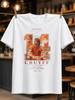 Amsterdam Cruyff 14 Seated Orange Football Portrait Inside Giant Number With Coordinates Vintage Unisex All Tshirt