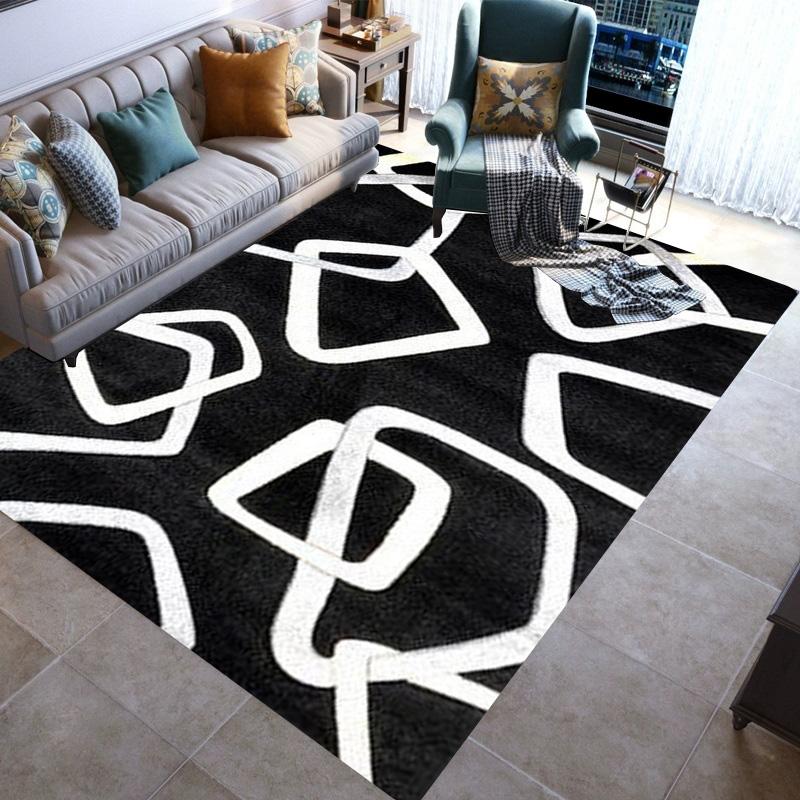 Geometric Modern Rugs Area Carpet Non-slip Floor Mat Door Family Bedroom Carpet Indoor Children's Play Throwing Yoga Mats