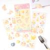 4sheets Cute Pet Tea Party Series Kawaii Cartoon Animal Decoration Stickers DIY Diary Scrapbook Aesthetics Stationery Stickers