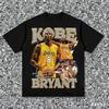 Zomer Heren Kobe Basketbal Bedrukt Ronde Hals T-shirt Cool High Street 100% Katoen Sport Outdoor Ademend Korte Mouw