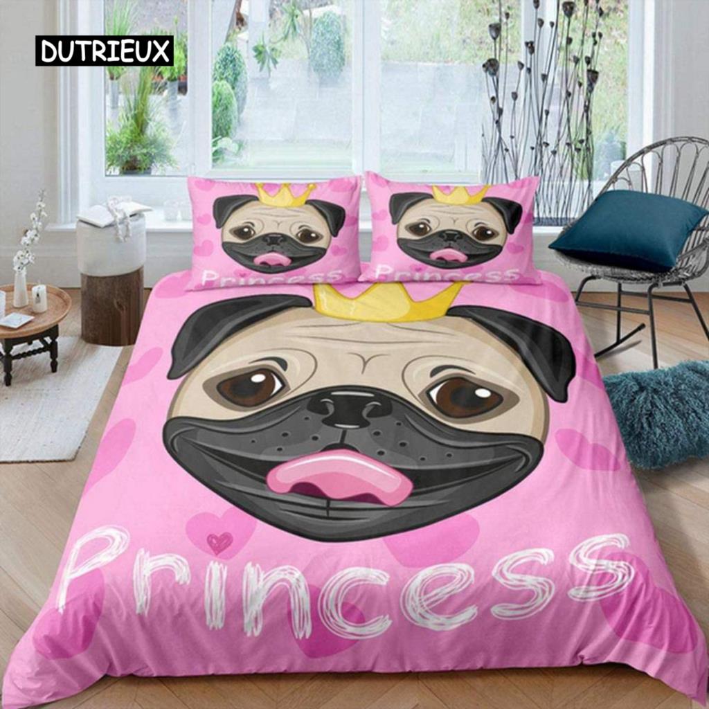 Queen Duvet Cover Set Hand Drawn Crown with Queen Lettering Baroque Style Elements Twin Bedding Set Black and White Quilt Cover