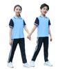 Summer Short Sleeve Student Uniform Set: High School Sportswear with Logo, Men's and Women's Two-Piece