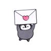 Fluffy Penguin Lettering Enamel Pin Funny Brooch Cartoons Badge For Bags Jeans Hoodies Denim Lapel Pin Jewelry Kids Best Gift
