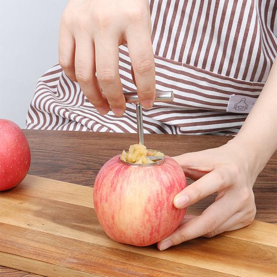 Entkerner, Kreativer, leicht zu schneidender Edelstahl-Obstkern-/Samenentferner für Birnen