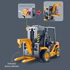 Kids Die-cast Forklift Truck Toy Inertial Drive Fork Truck Toy Realistic