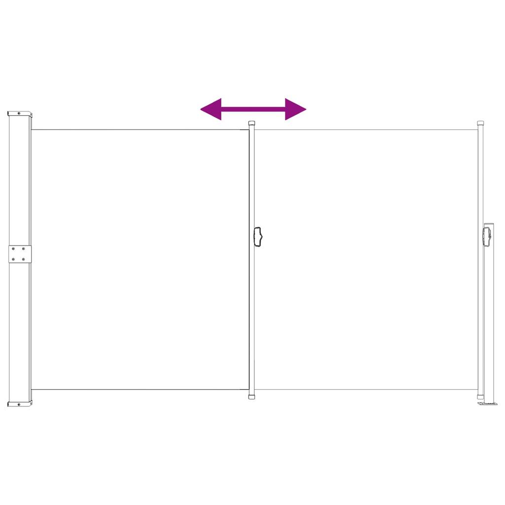 Retractable Side Awning Anthracite 300 x 180 cm Polyester