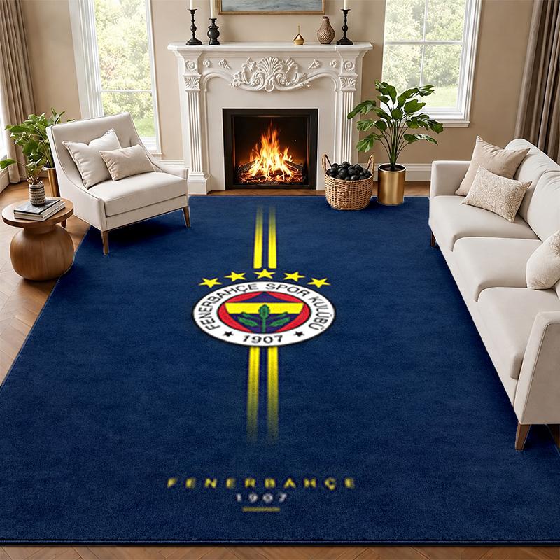 Fenerbahce Carpet Door Mat for Living Room or Bedroom Protective Mat Under Chair Office Decoration Christmas Gift Birthday Present