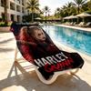 Superhero Print Beach Towel Design, Soft, Lightweight. for Home Bathroom, Spa, Pool, Yoga, Surfing, Camping, Gift for Family, Friend