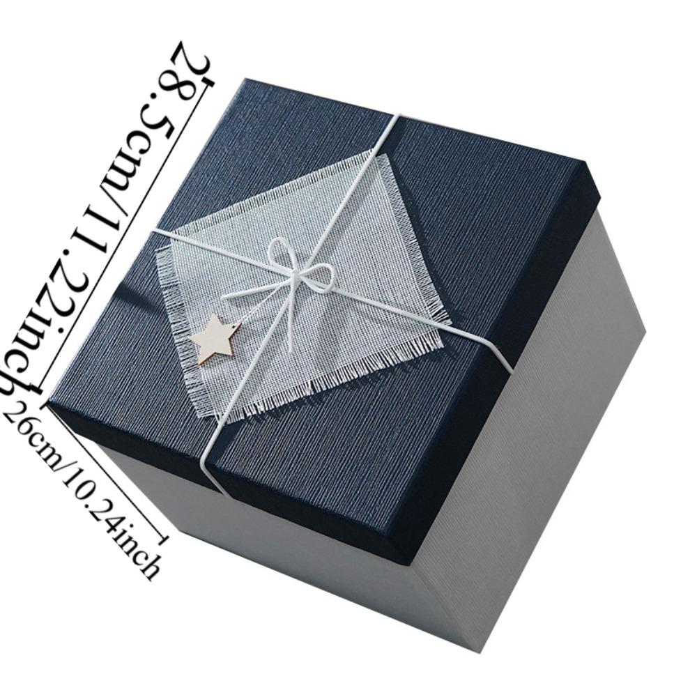 Pink Festival Gift Box Bow Birthday Gift Box Socks Christmas Gift Packaging Box  Father's Day