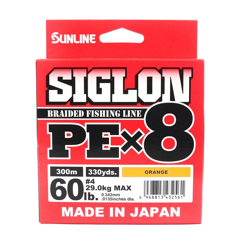 Sunline PE-Schnur X8 Siglon 300M PE 4 60LB Orange (2561)