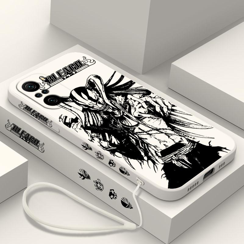 

Чехол с изображением аниме BLEACH Kurosaki Ichigo для Xiaomi Redmi Note 12 12Pro 11 11S 11T 10 Pro Plus 5G, чехол для телефона с жидкой левой веревкой Redmi Note 11Pro 4G
