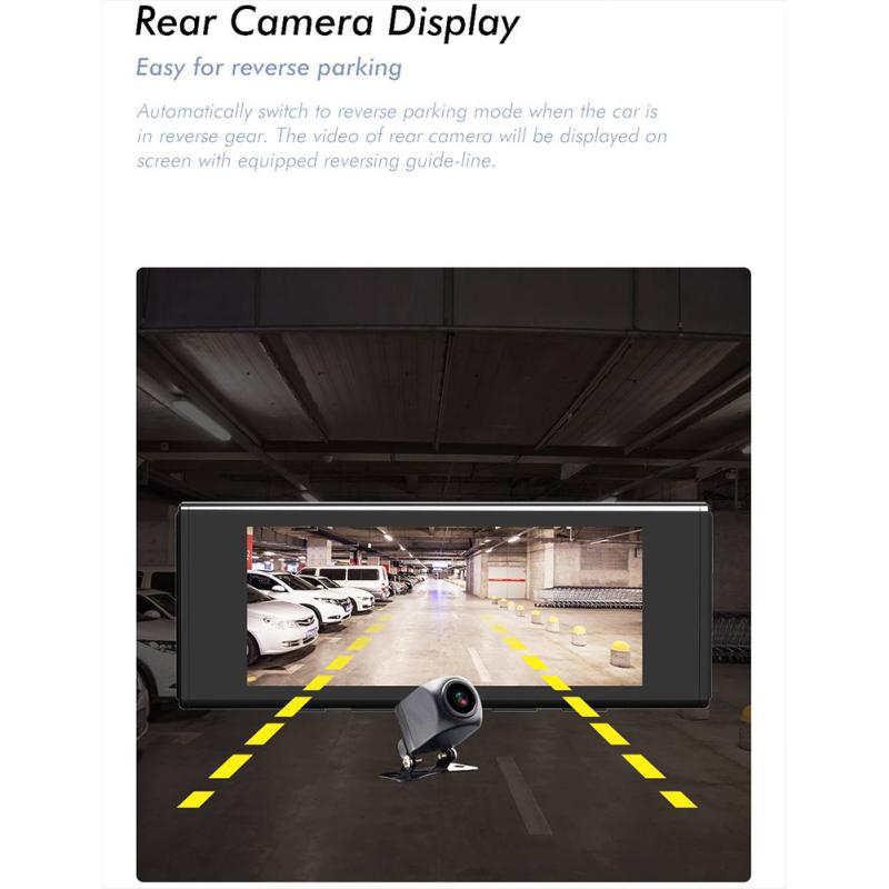 Heißer, Auto Versteckte Dash Cam 2k HD Nachtsicht Vorne Hinten Doppel Aufnahme Fahren Rückfahr Recorder