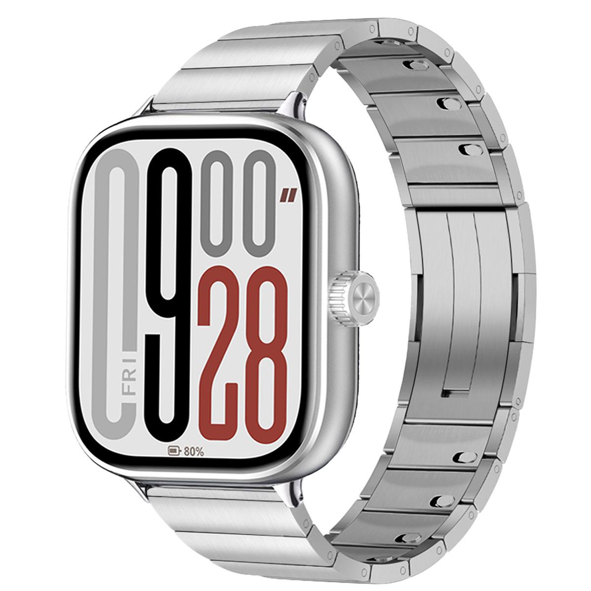 

Металлический ремешок для Redmi Watch 5/4 Ремешок из нержавеющей стали для Xiaomi Miband 9/8 pro Складная застежка Браслет для бизнеса для умных часов for redmi 5 4