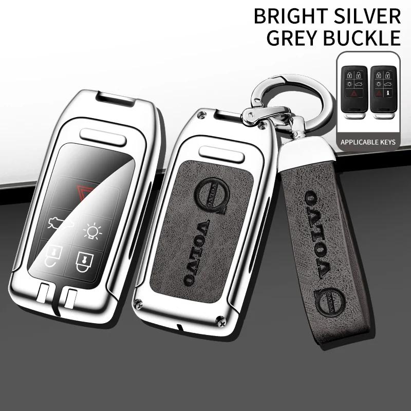 AABBG1 For Volvo XC40 XC60 XC70 XC90 V40 V60 V70 V90 S40 S60 S80 S90 C70 Car TPU Zinc Alloy Key Case Bag Car Key Chain Metal Key Shell