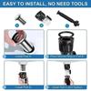 Universal Flip Stainless Steel Washbasin Sink Drainage Pipe Kitchen Bathroom Wall Mount Anti Odor Drain Pipe Rust-proof