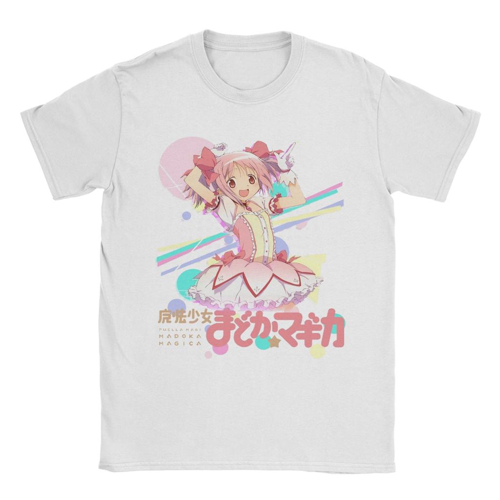 Mahou Shoujo Madoka Trička Unisex Puella Magi Madoka Magica Anime Čistá Bavlna Tričko Kulatý Výstřih Krátký Rukáv Trička Oblečení
