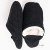 Indoor slippers that combine the best of both slippers and Fluffy slub tweed and sheepskin boa in Size M A new type of room and Easy to wash when