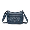Women's Multi-layer Soft Leather Crossbody Bag Commuter Shoulder Bag Mother Bag