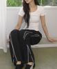 Beojinkiseu Pipe Side Line Track Pants - Black