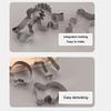 Cartoon Dinosaur Biscuit Mold Stainless Stell Cookie Making Set Biscuit Cutting  Dinner Party