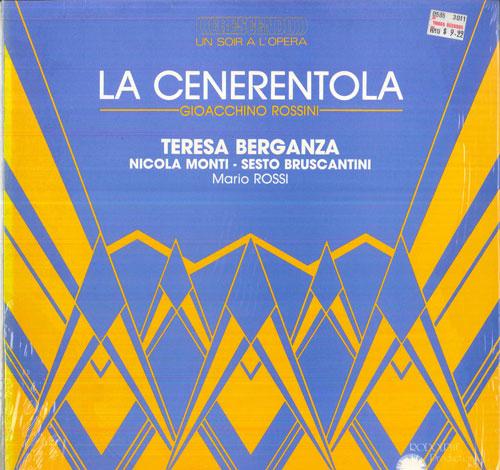 LP Record MARIO ROSSI, ORCHESTRE ALESSANDRO S - Rossini La Cenerentola RP12706 HARMONIA MUNDI 1985 France Classical Used