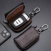 Car Keychain Cover Crocodile Pattern Men'S Keychain Leather Car Key Wallet Butler Key Storage Bag Zipper Key Bag Unisex Pouch