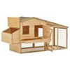 VidaXL Poulailler Bois de pin massif 178x67x92 cm