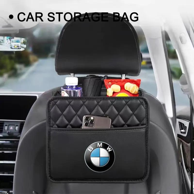 Car Storage Bag Multi-function Seat Back Storage Pocket Suspension For BMW F25 F26 F40 F10 F07 G01 G02 G05 G07 F20 F48 F39 F45