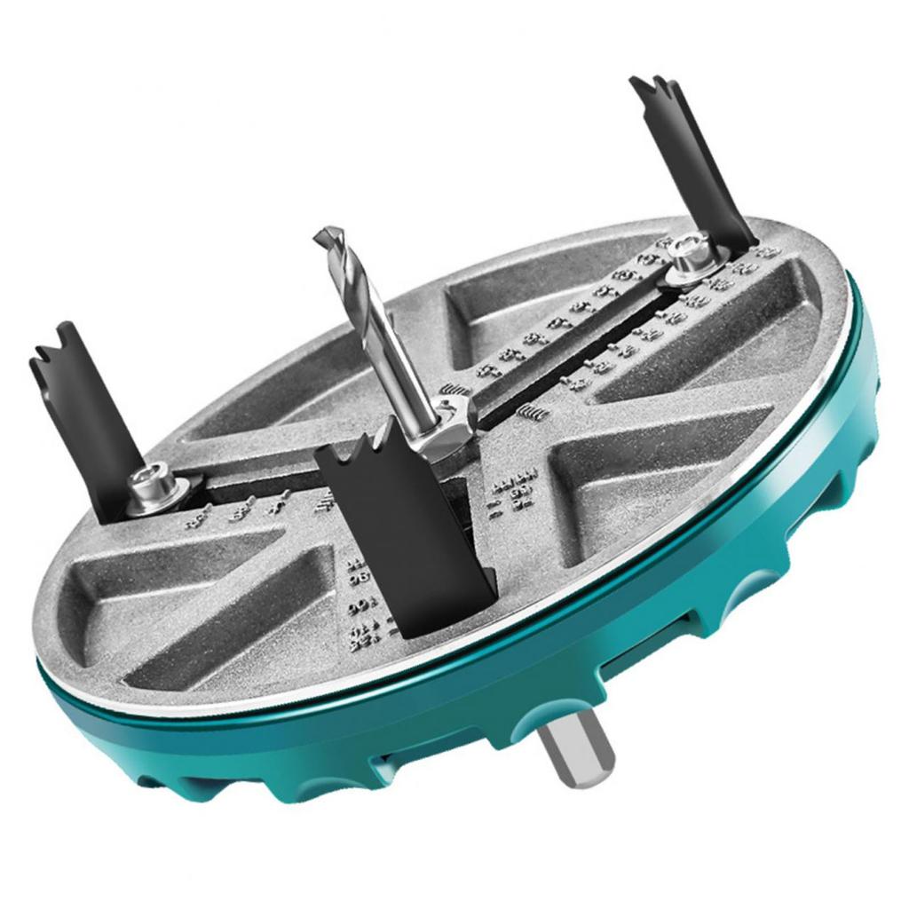 Adjustable Hole Saw Kit with 12 Blades Round Hole Opener Tool for Woodworking 1.8?5in Punching